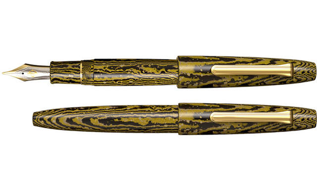 hongdian 木軸 万年筆 長刀研ぎ調ペン先換装 NMF グリーン hongdian 木軸 万年筆 長刀研ぎ調ペン先換装 NMF グリーン