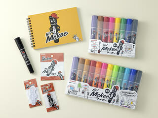 【新製品】油性マーカー「ハイマッキー」の新キャラクター「Hi! Mckee」のオリジナル文具
