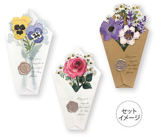 【新製品】2人のイラストレーターが描いた花々を楽しめる「Flower Market」