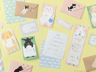 【新製品】かわいい動物柄でコミュニケーションを豊かにする紙アイテム