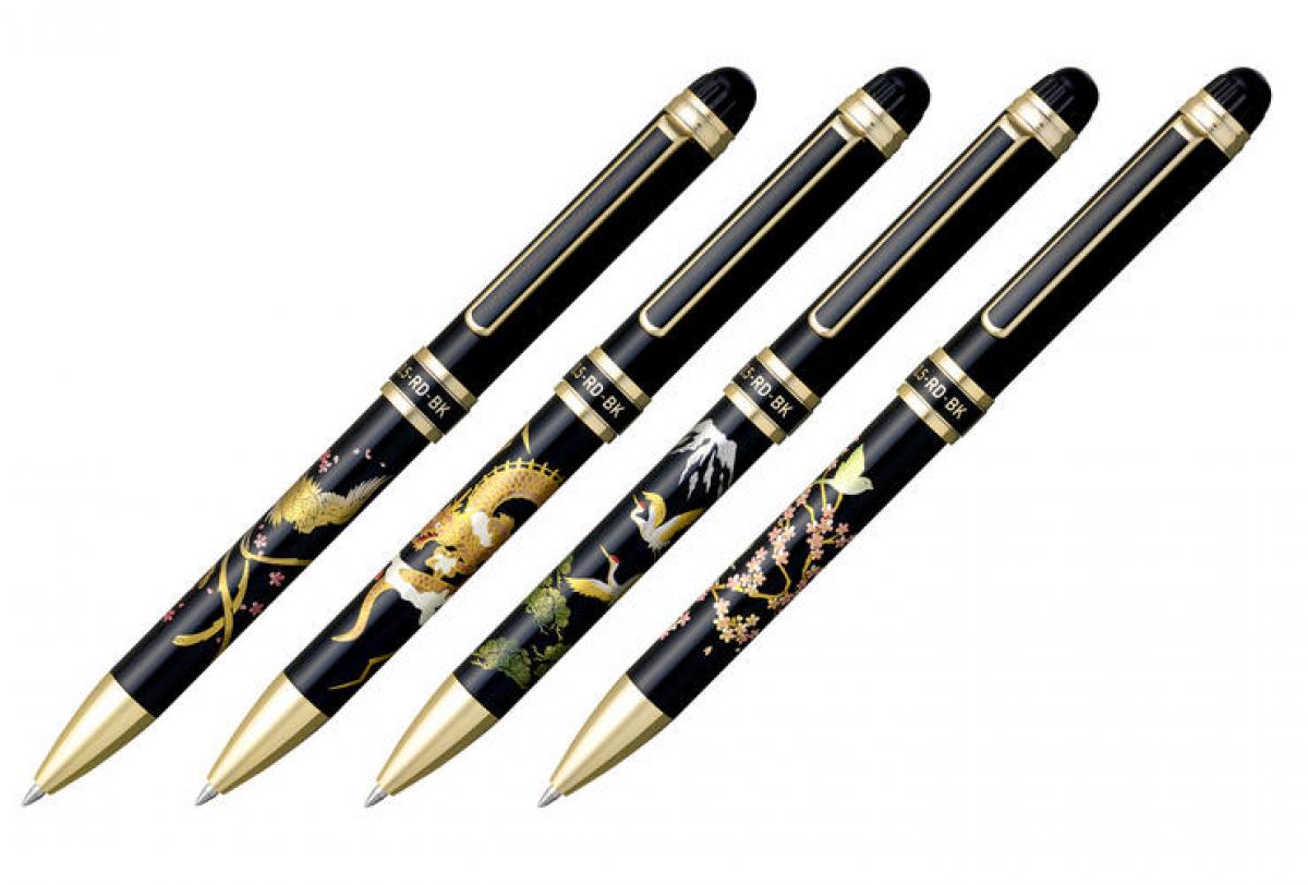 新製品】近代蒔絵の装飾を施した多機能筆記具「ダブルアクション 近代
