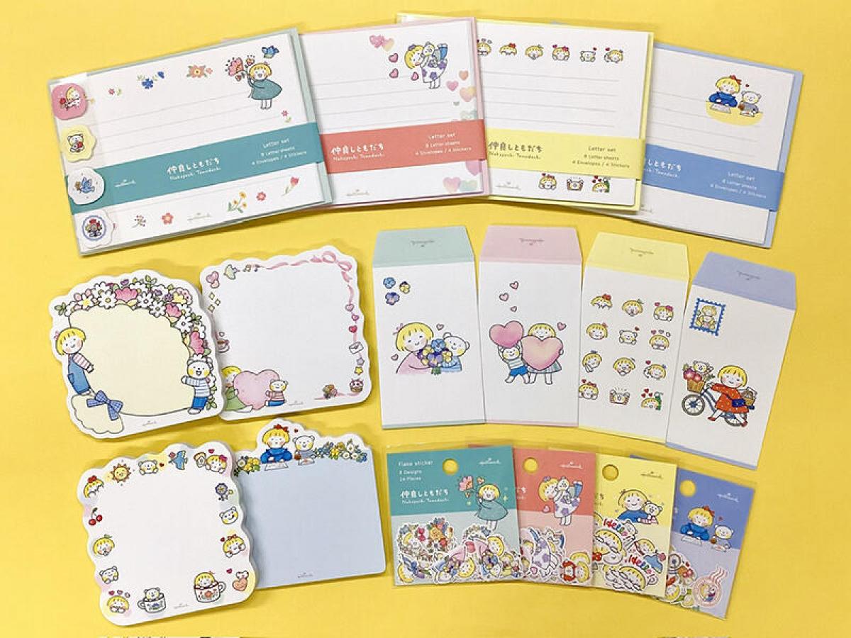 新製品】LINEスタンプでも大人気の「仲良しともだち」が文房具に！｜