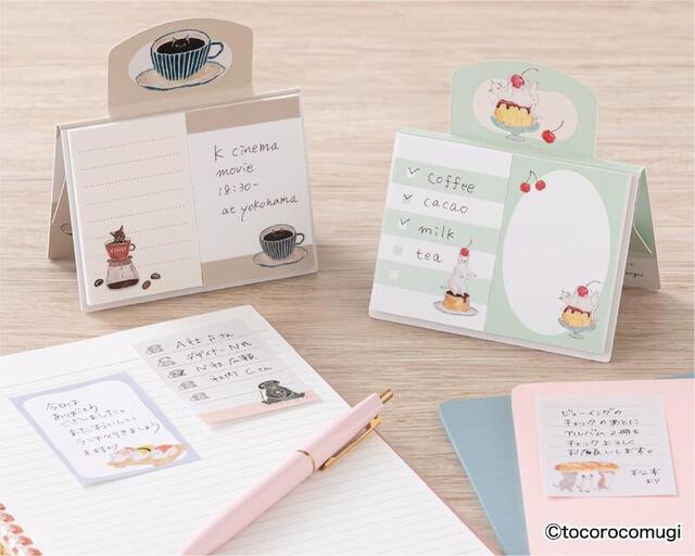 ノート/メモ帳/ふせん PEACEMINUSONE NOTEPAD SET 新製品】 2種のふせんがセットになった「立つふせんBIG」｜