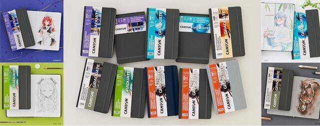 新製品】6種類の画用紙をラインアップしたハードカバーのスケッチブック｜