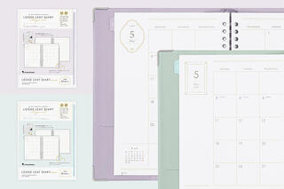 【新製品】「2026年4月始まりルーズリーフダイアリー」にキレイ目デザイン新登場