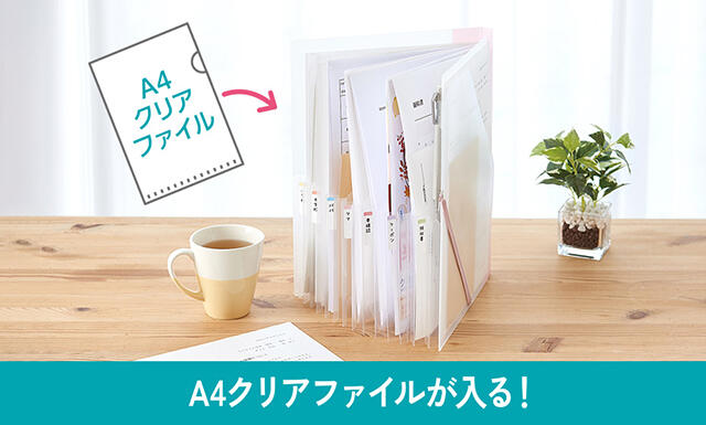【新製品】自立するから中身が見やすい！らくわけファイル