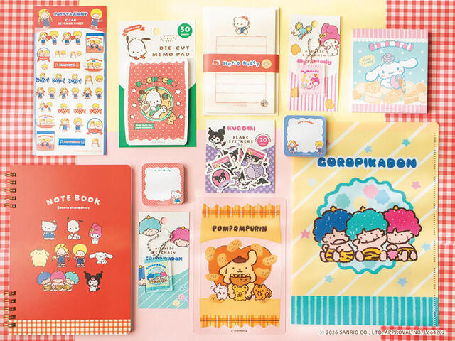 【新製品】サンリオキャラのレトロかわいいお菓子モチーフの文具シリーズ