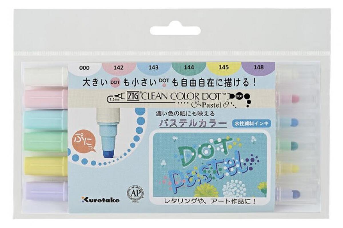 再販★ミントランダムドット×グレーマーカーよこ★ ハンドメイド スタイ 新製品】ぷにっと楽しいドットペンからパステルカラーの新色｜