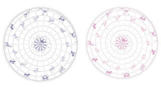 【新製品】メリーゴーランドをモチーフにした丸型原稿用紙