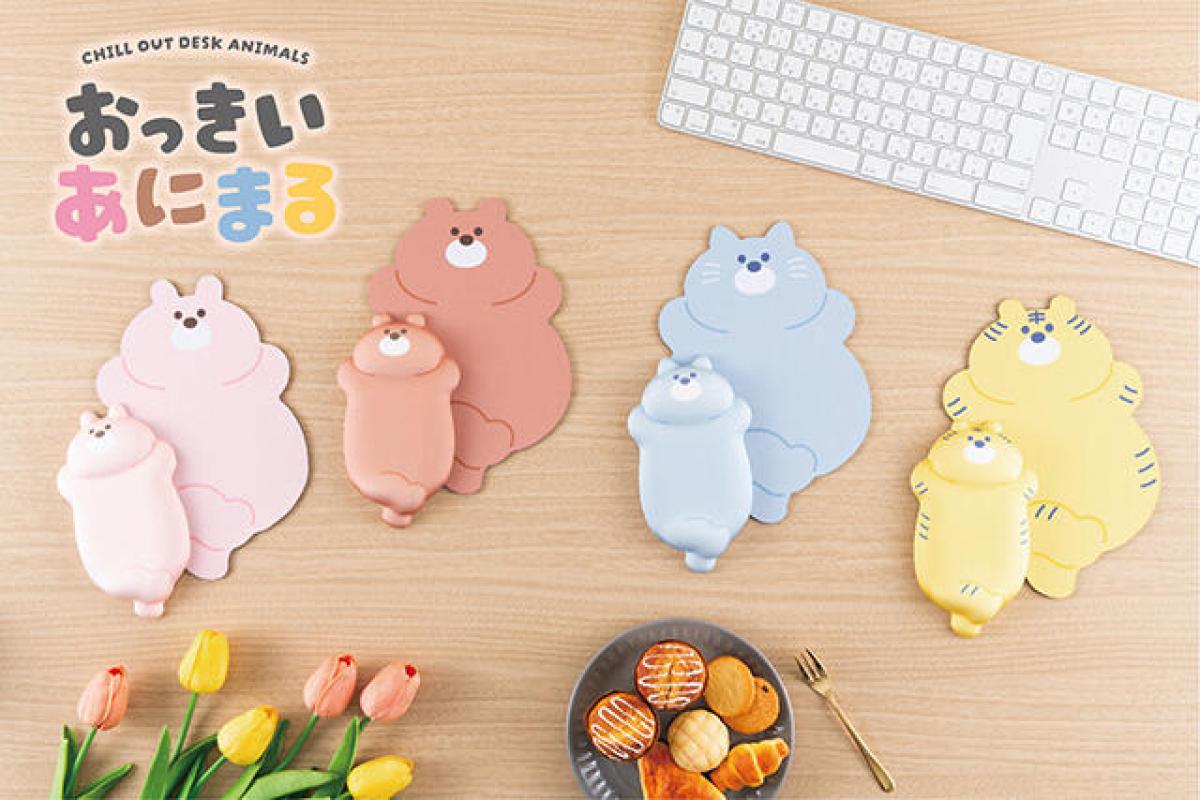 新製品】日常に彩りを添えてくれる、おっきいあにまるのマウスパッドと
