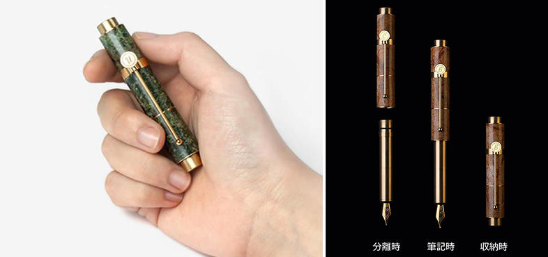 新製品】高級感を醸し出す大理石を採用した万年筆のクラウドファン