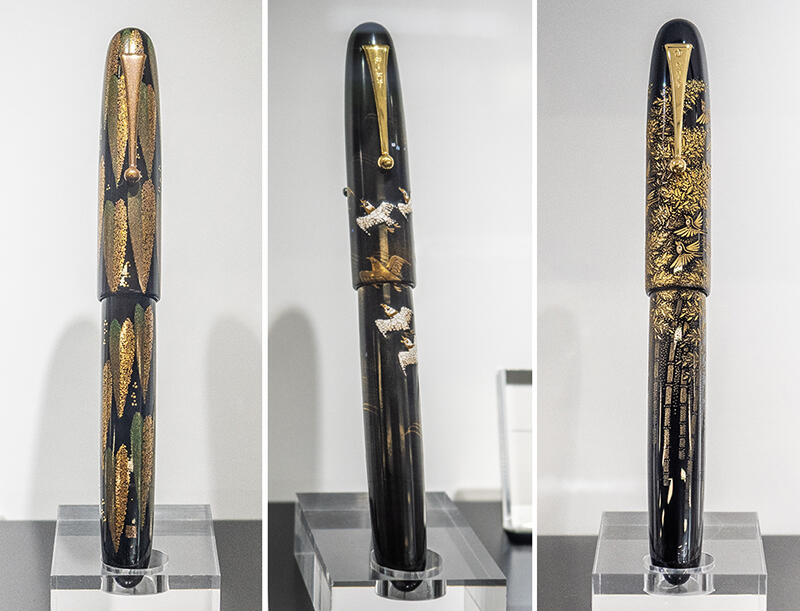 ニュース】パイロット本社で「漆芸の世界－大型万年筆展－」、人間国宝