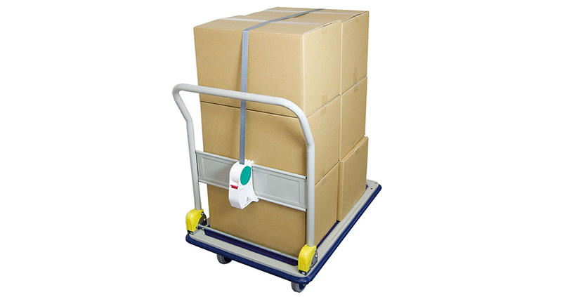 新製品】 キングジム「台車につける安心ベルト」で荷物の落下や荷崩れを防止｜
