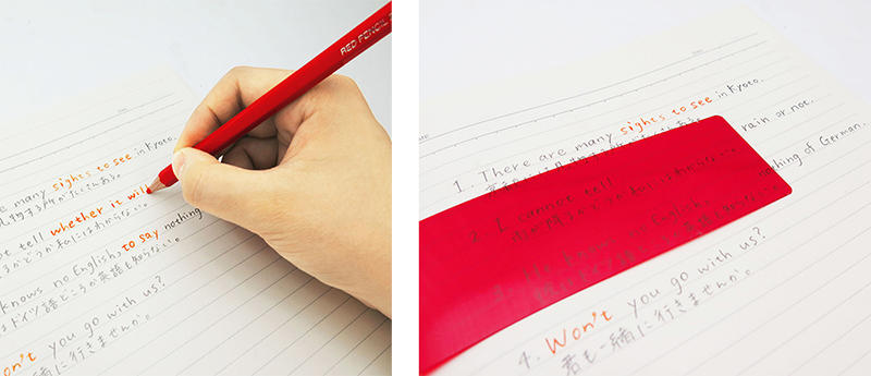 新製品 試験勉強におすすめ 暗記の赤鉛筆 セット