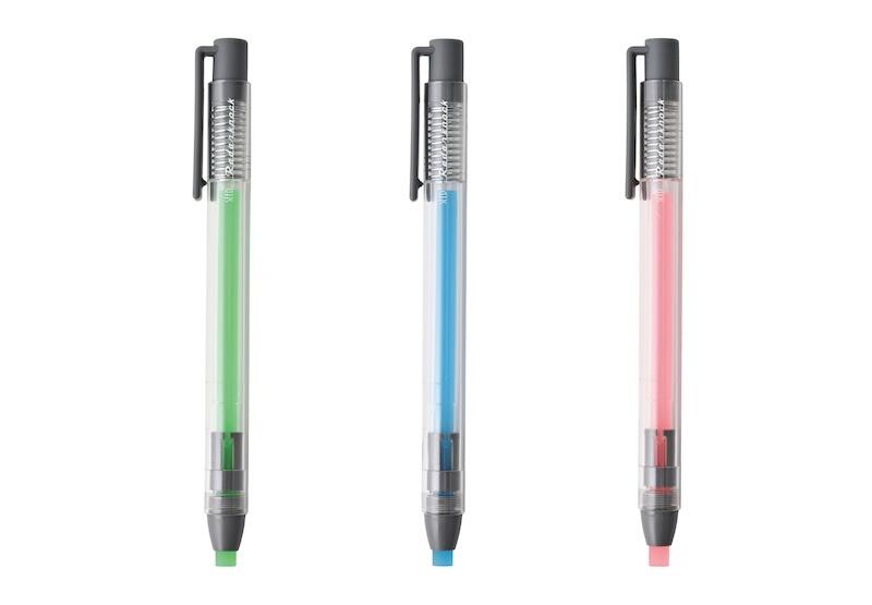 平成レトロ】ビーズ入りシャーペン＆消しゴムノックペン 当時物蛍光