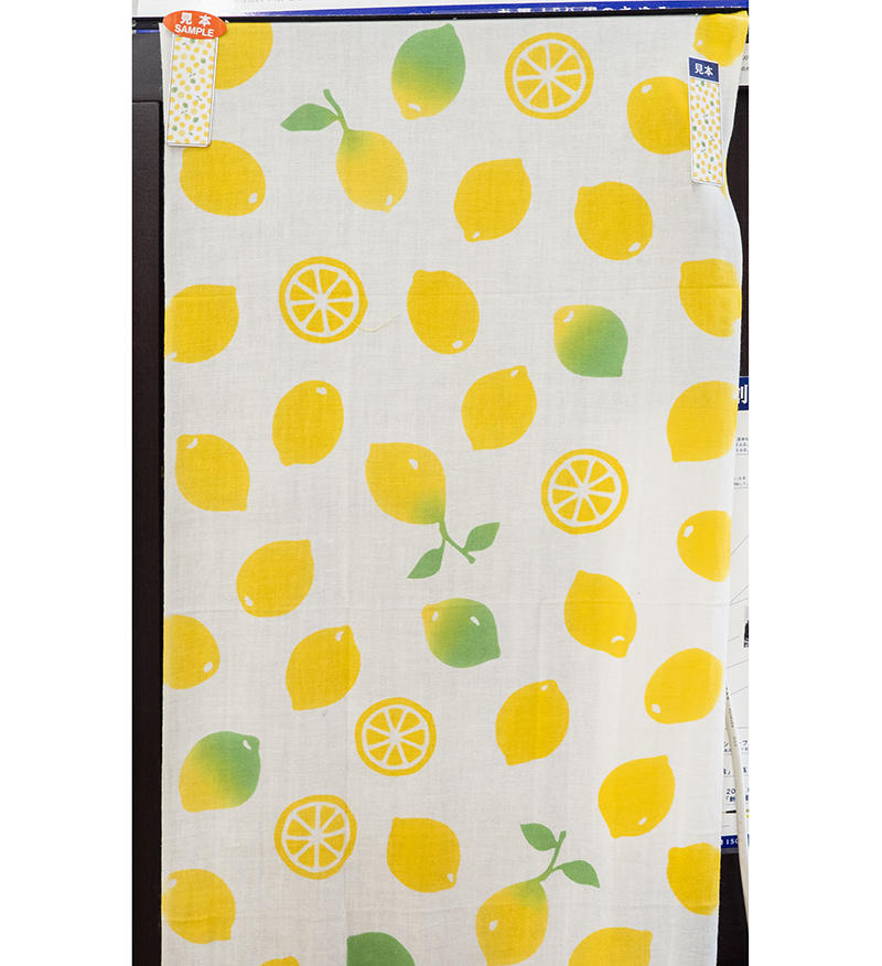 手ぬぐい かまわぬ レモン手習帳 フルーツ 果物 黄色 レア - 生活雑貨