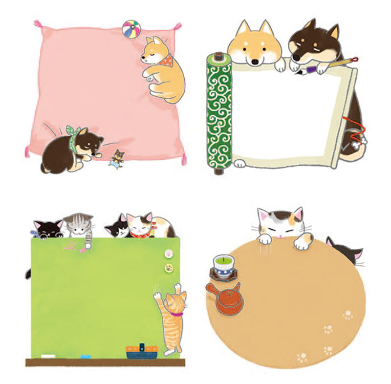 新製品 チキュウグリーティングスから和の動物ふせん登場 新製品 チキュウグリーティングスから和の動物ふせん登場