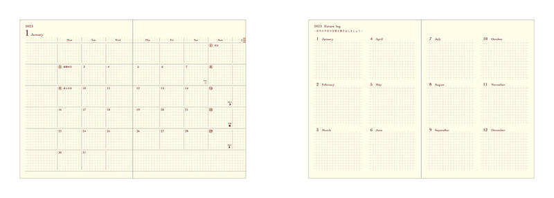 新製品】1日2ページで思いのままに記録ができる「hibino」2023年版｜