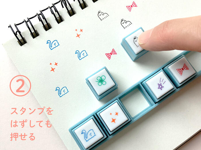 新製品】ボタン式浸透印が進化！一つずつ取り外しが可能に｜