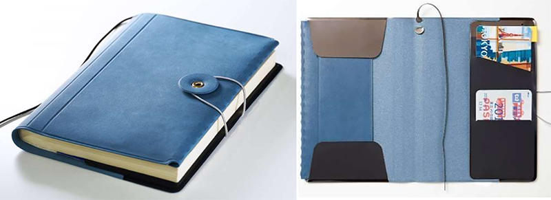 新製品】付箋もカードも入る多機能ブックカバーに新色の北欧カラー｜