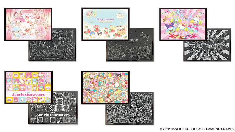新製品 シンプルで新感覚 サンリオキャラクターの スクラッチアート