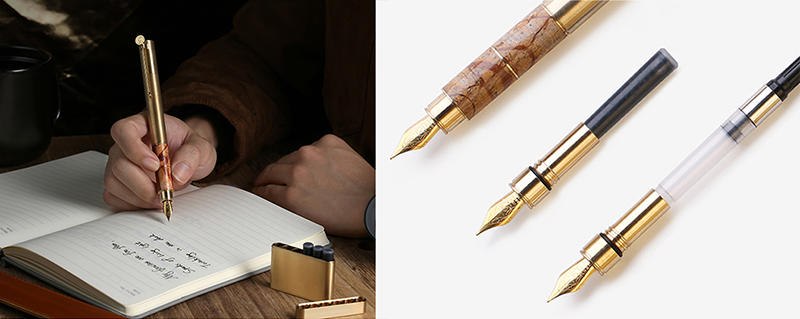 新製品】高級感を醸し出す大理石を採用した万年筆のクラウドファン