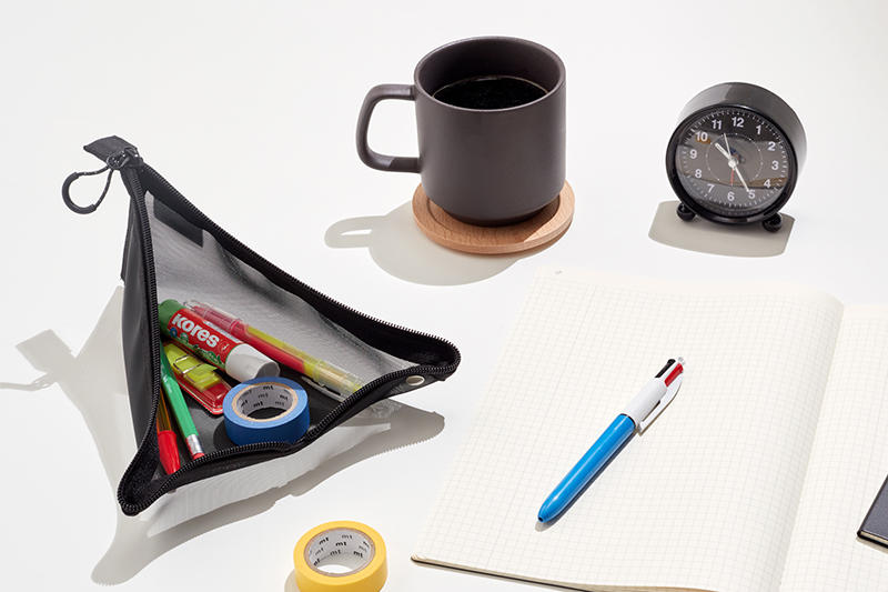 新製品】トレーになるポーチ「トライフル」メッシュタイプ｜