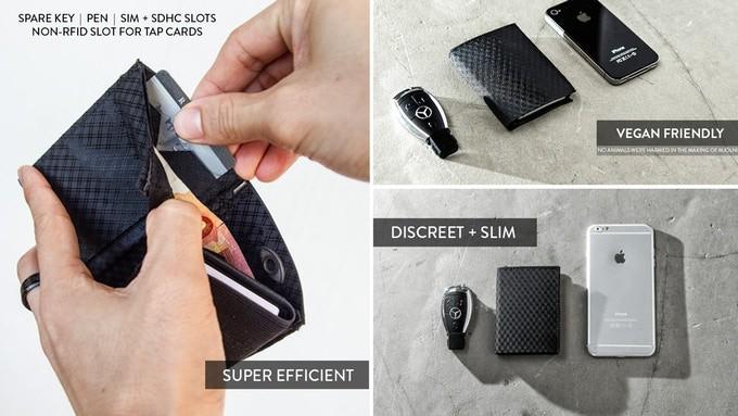 新製品 小銭とお札の自動仕分け機能搭載 超小型財布 ミョルニル