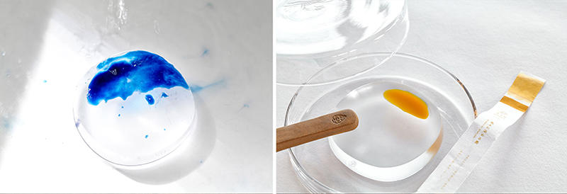 新製品】“色を摺る楽しみ”提案した「色々に染める墨」と「色々が映える